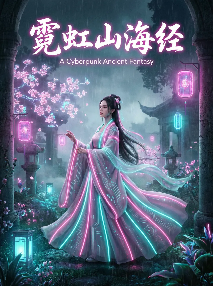 熟女無修正画像 古风奇缘短剧 - 霓虹山海经海报